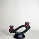 Handmade earthenware candlestick holder