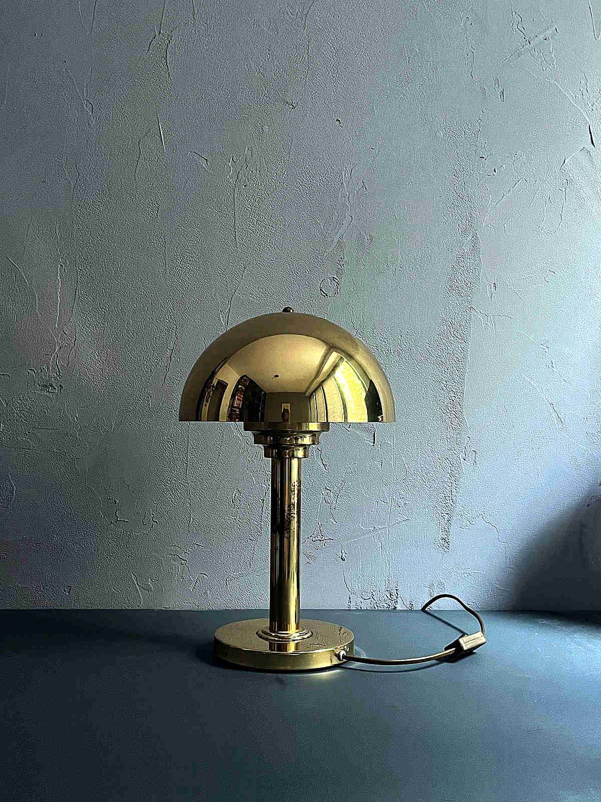 Wbs  – vintage german brass table lamp