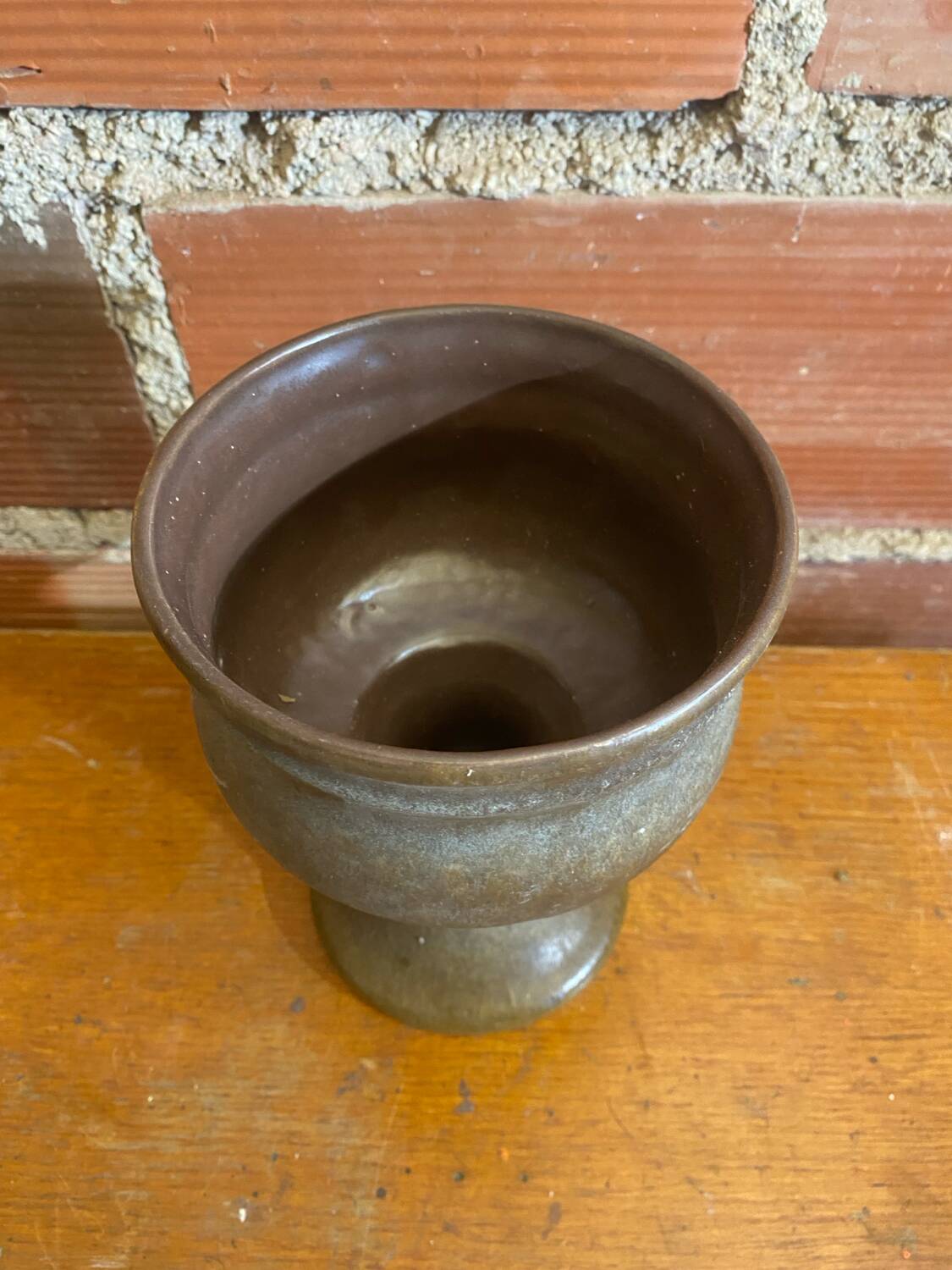 Chalice tankard antique strehla grey stoneware gdr germany vintage