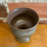 Chalice tankard antique strehla grey stoneware gdr germany vintage