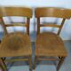 Set of 4 vintage wooden bistro chair