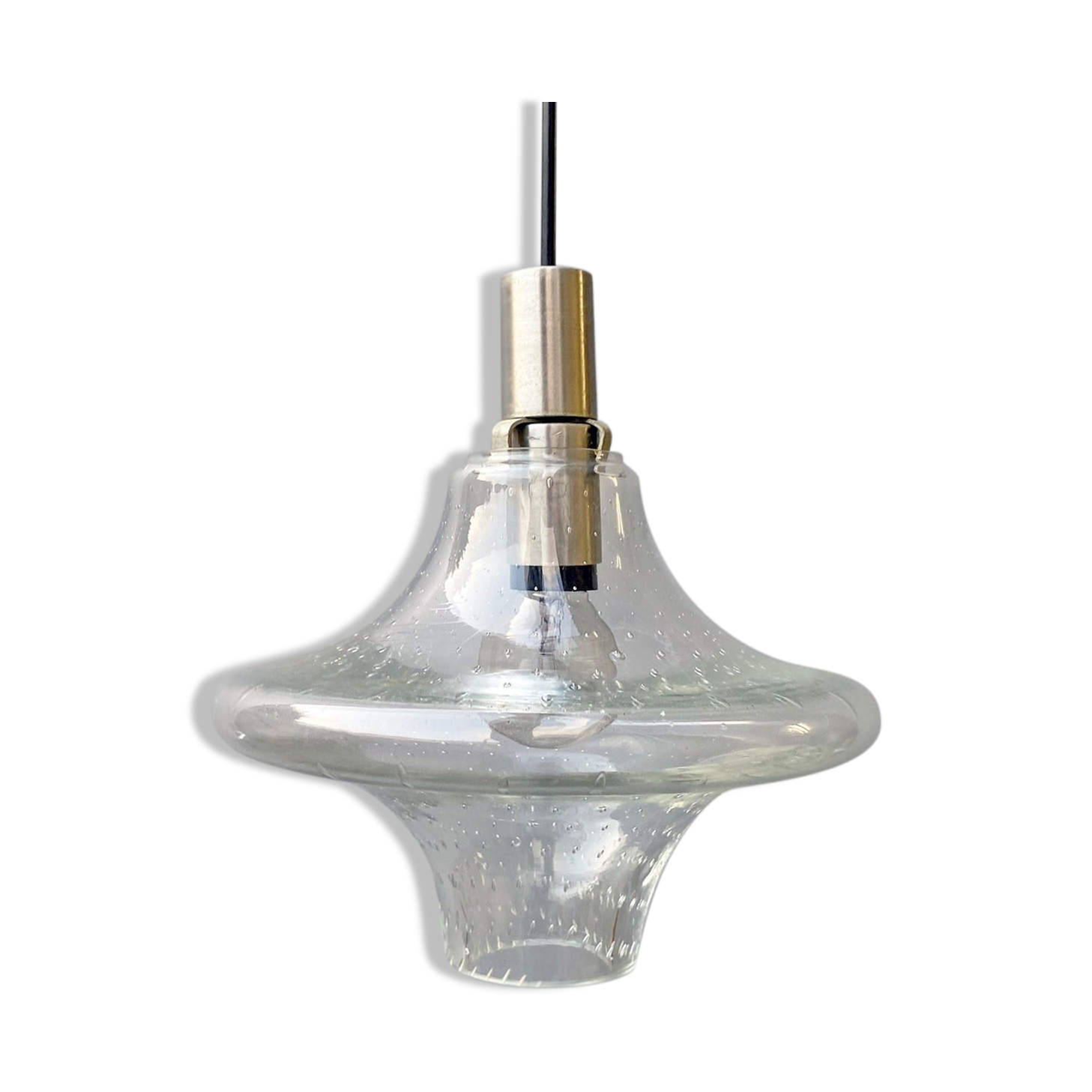 Mid century bubble glass hanging lamp