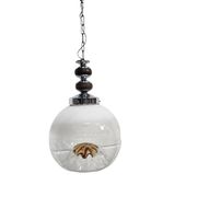 Vintage glass globe lamp / pendant lamp by Carlo Nason for Mazzega