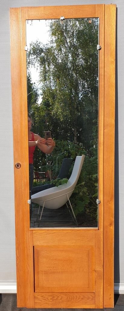 Art Deco door mirror with 5 staples