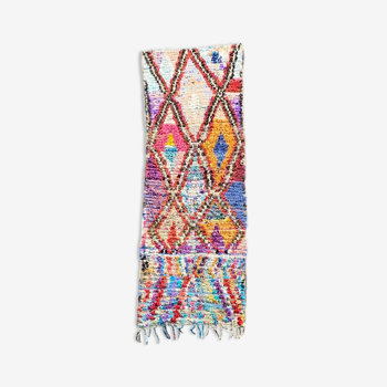 Carpet berbere boucherouite 80×220 cm
