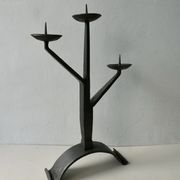 Chandelier en fer forgé, style brutaliste, années 60