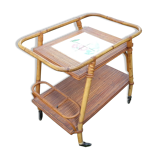 Service or bar rolling vintage 1960/70 bamboo