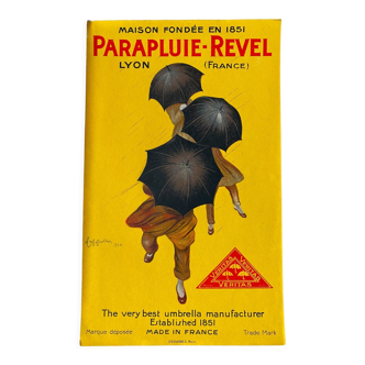 Affiche lithographie Parapluie Revel par Leonetto Cappiello 1922