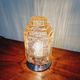 Art Deco Skyscraper Ceiling Light in Clear Pink Glass, 1920s-30s