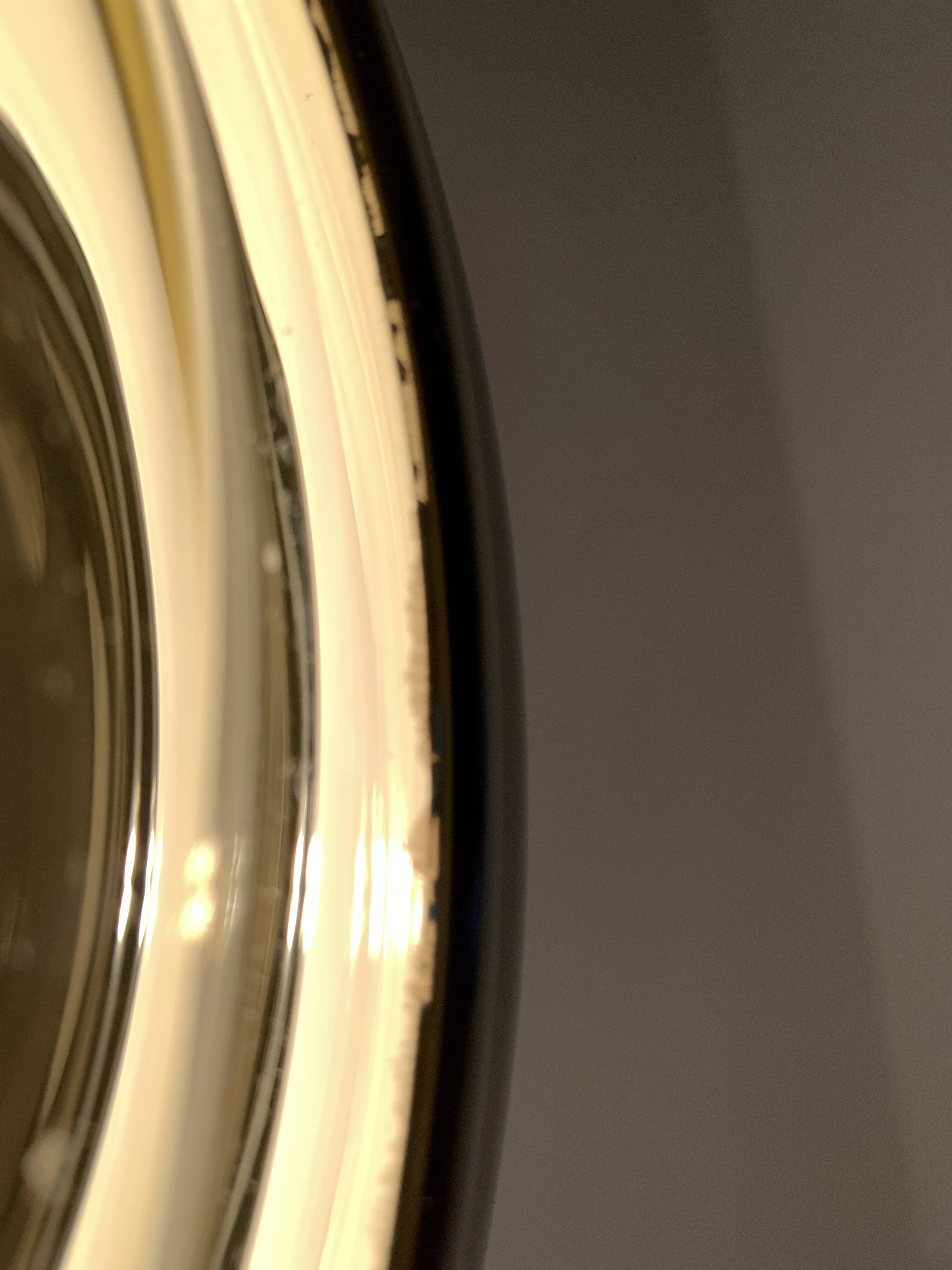 Golden Space Age Glass Pendant Lamp by Peill and Putzler
