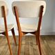Pair of scandinavian chairs in skaï 50s
