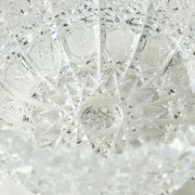 Decorative crystal snowflake bowl, early 20th century.