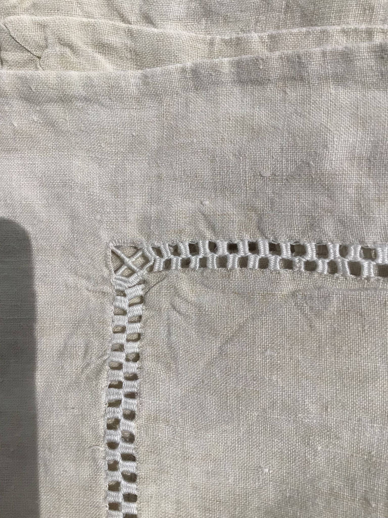 New linen pillowcase embroidered AC day double checkerboard