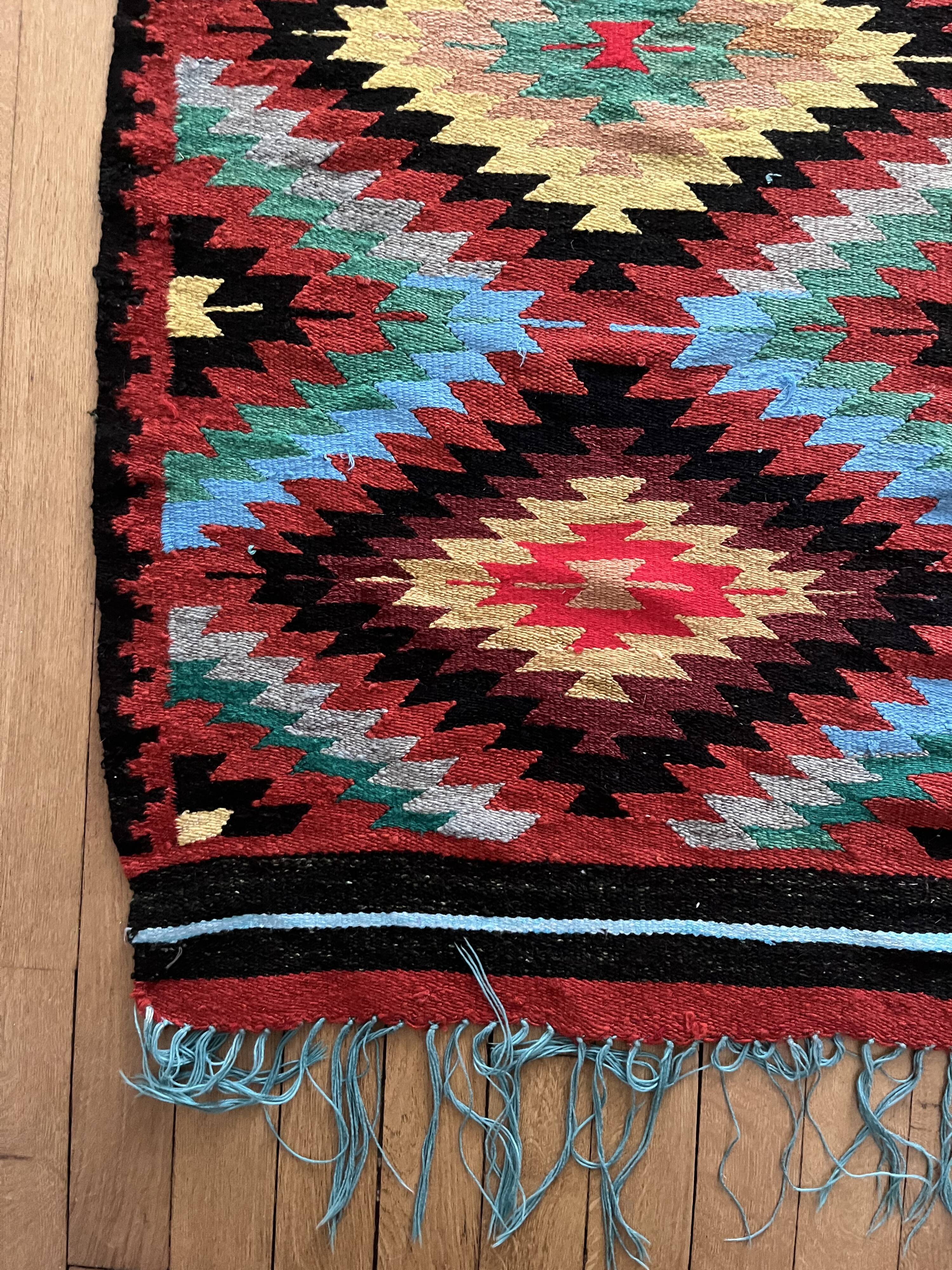 Vintage kilim rug, 246x130 cm