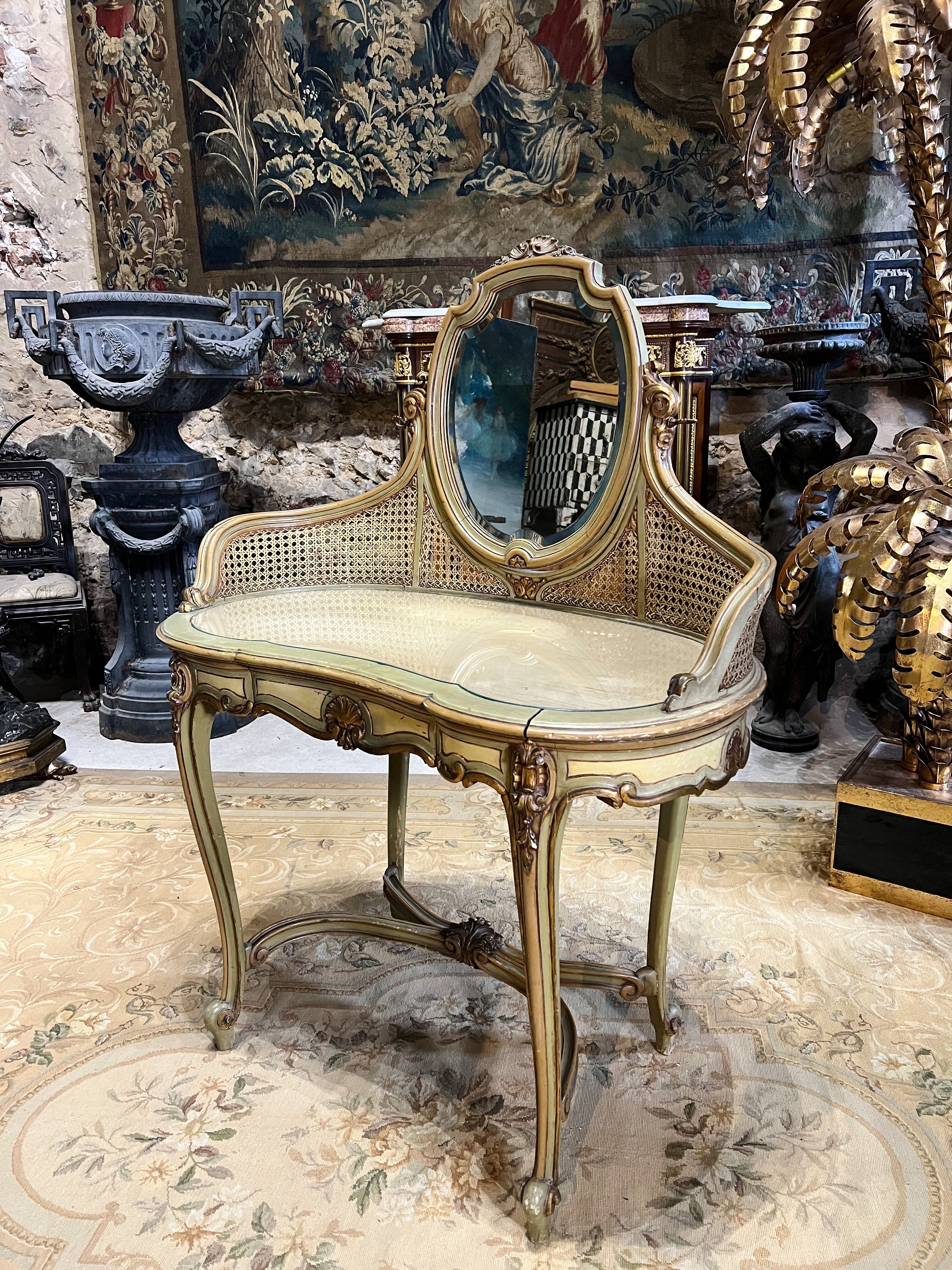 Dressing table in Louis XV style of the Napoleon III period