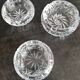 Lot de 3 cendriers en cristal de bohème