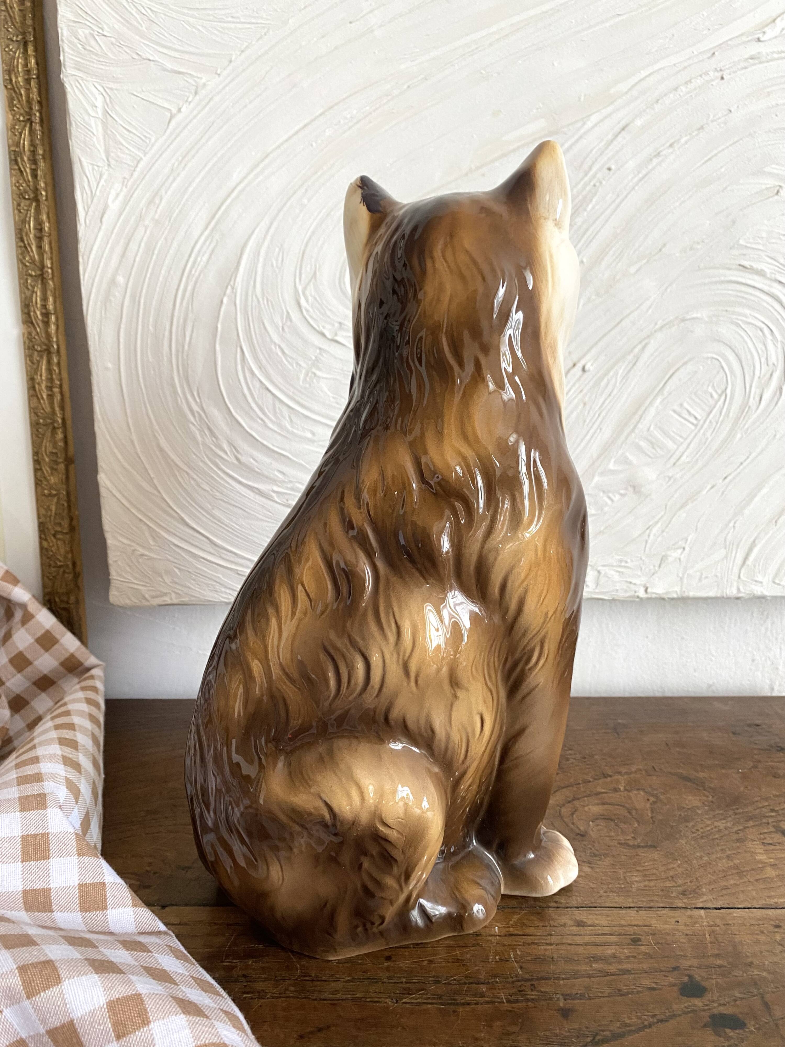Large ceramic cat, Italy, 1970s