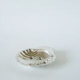 Shell pocket in silver metal, hallmarked, 20th century
