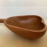 Empty exotic wood pear pocket