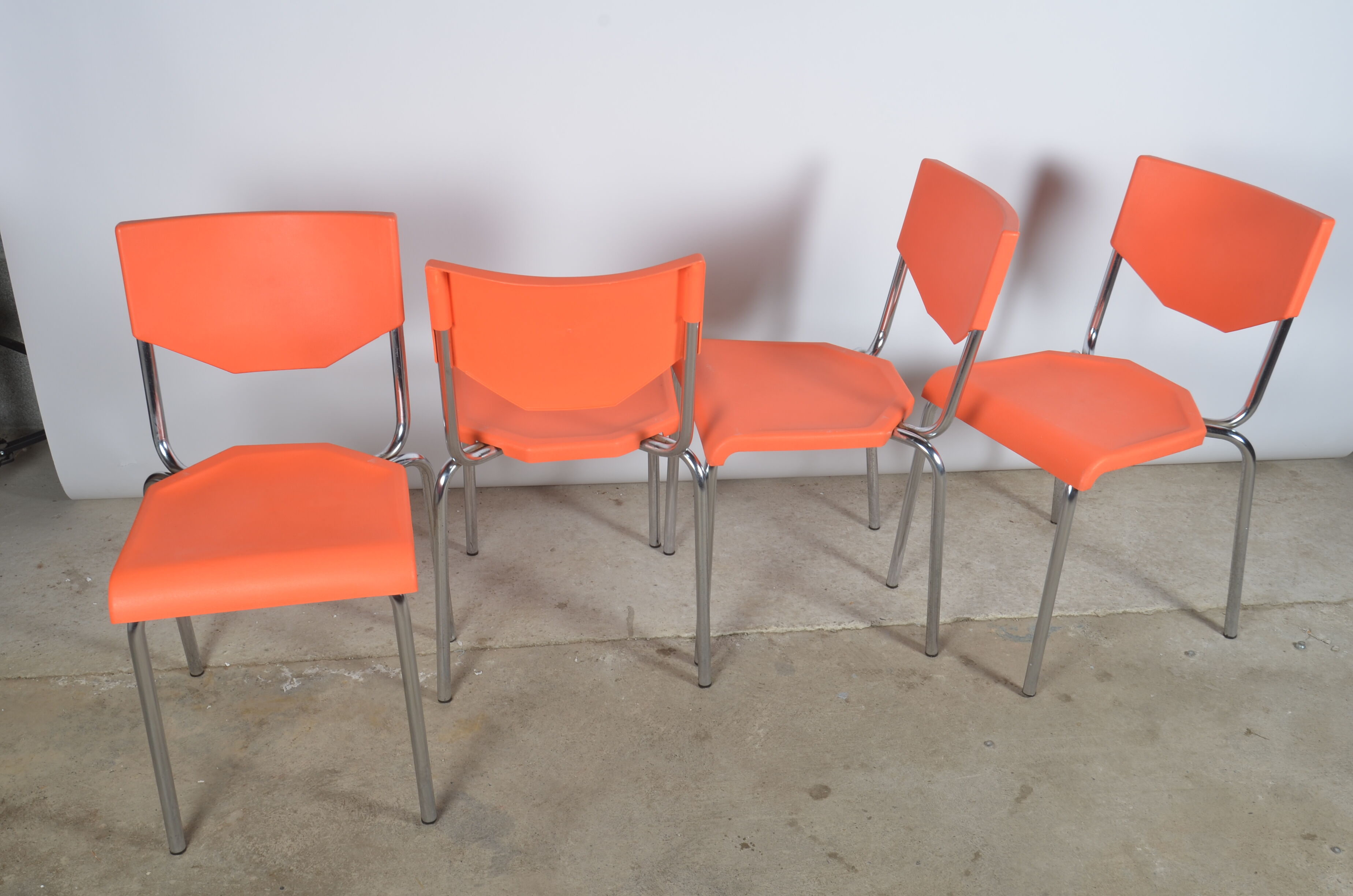 Vintage orange chairs