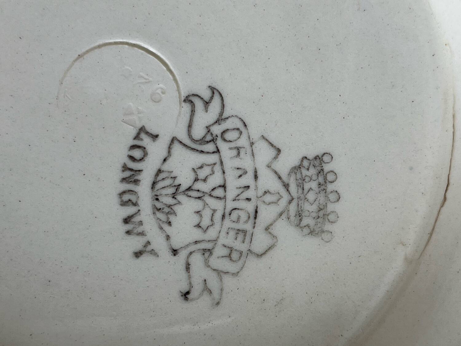 Art deco display in Longwy earthenware