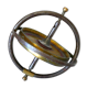 French-made metal gyroscopic top from the 50's.