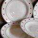 Five plates Céranord Saint-Amand "Brocatelle" vintage