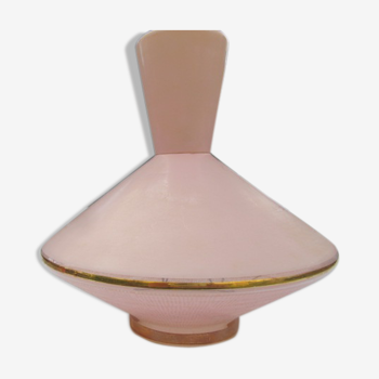 Suspension en opaline rose