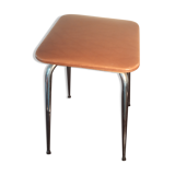 Tabouret en skaï similicuir marron