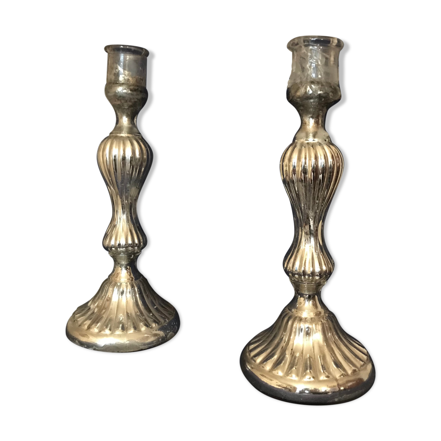 Mercurized candle holders