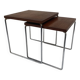 Pair of Brabantia teak nesting tables from the 60s