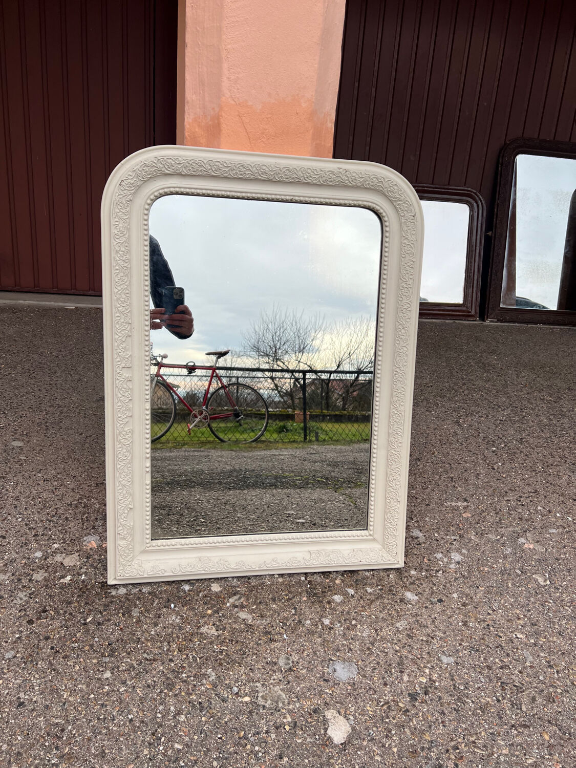 White Louis-Philippe mirror