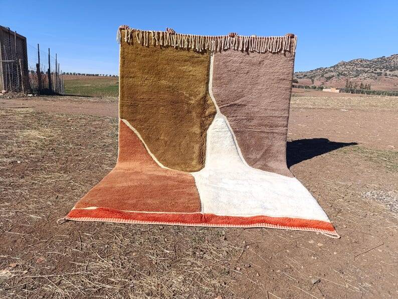 Moroccan Berber rug Mrirt 300 × 200 cm – thick wool, abstract pattern