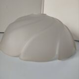 Suspension lampshade in opaline glass