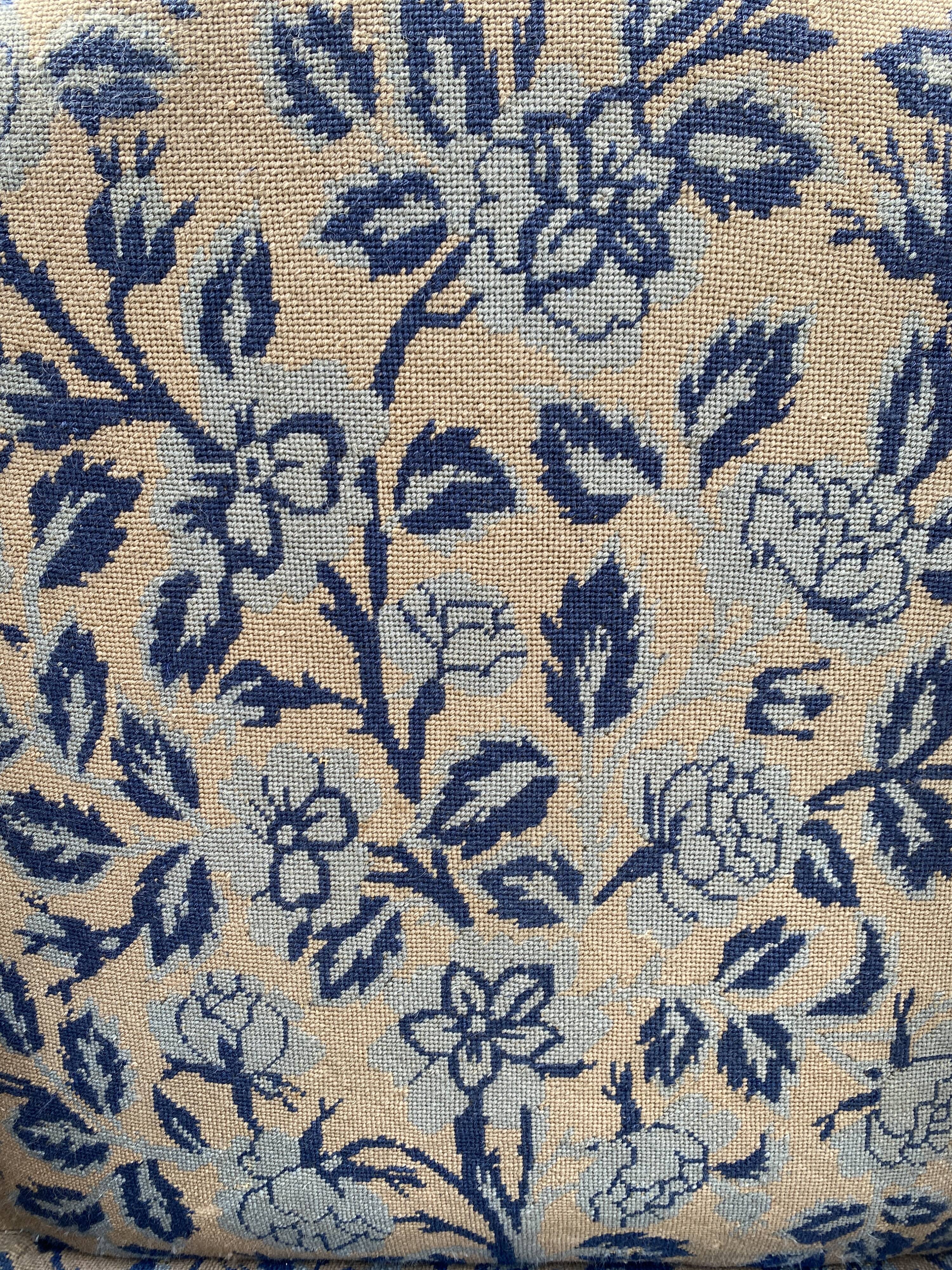 Louis XV style wingback armchair