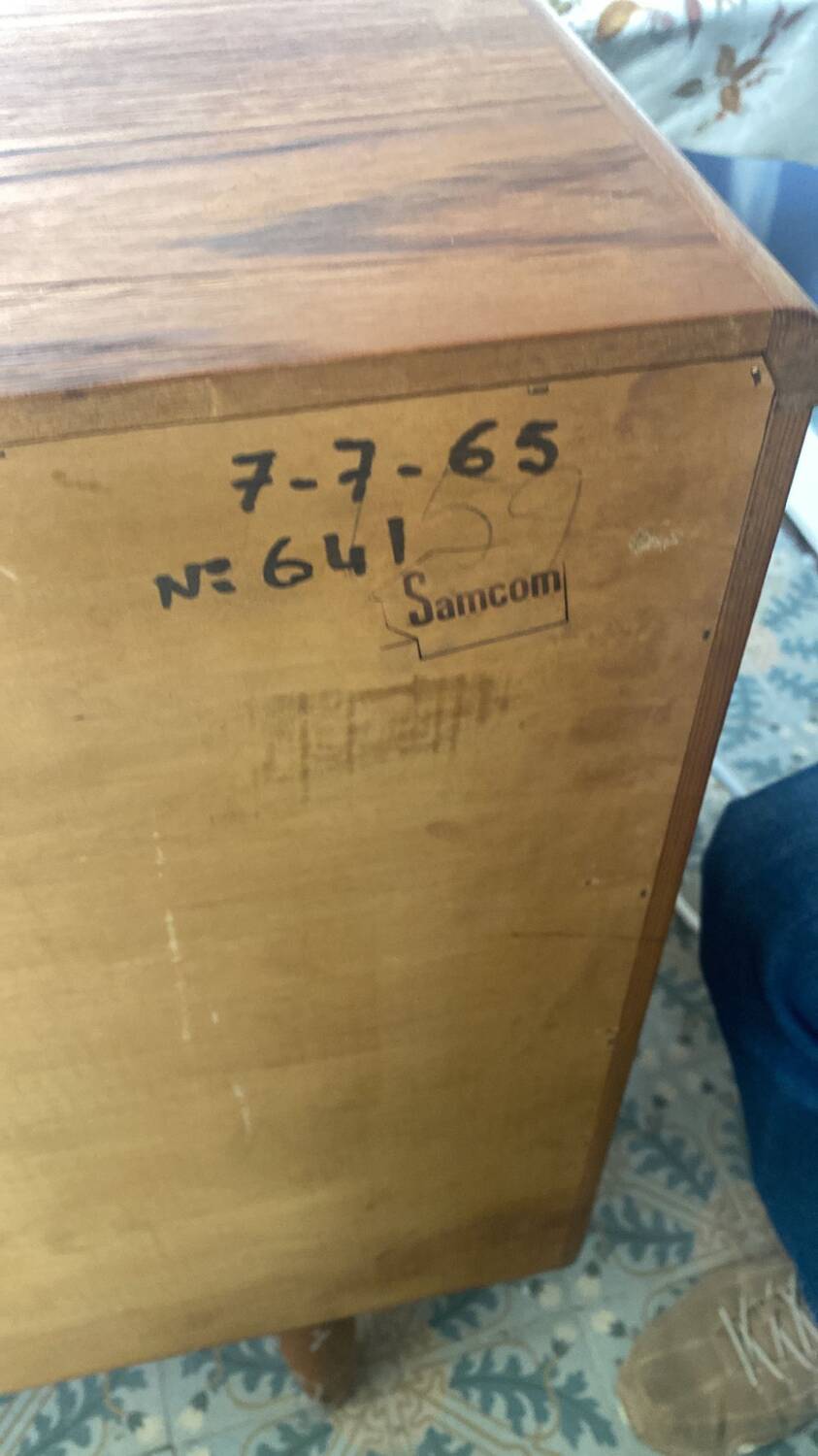 Scandinavian sideboard designed by Johannes Andersen for Bramin, vintage 60s.