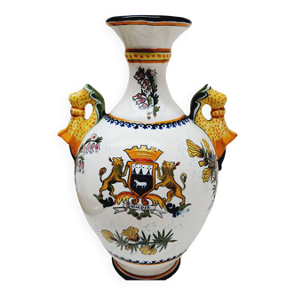Quimper earthenware vase