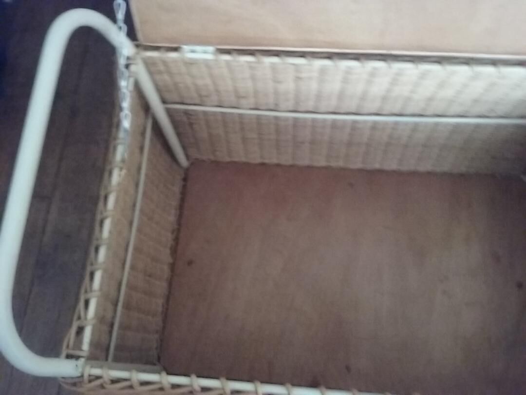 Vintage wicker toy box