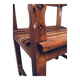 Dutch Modernist Carved Oak Side Chair, 1920s