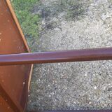 Industrial iron and wood table