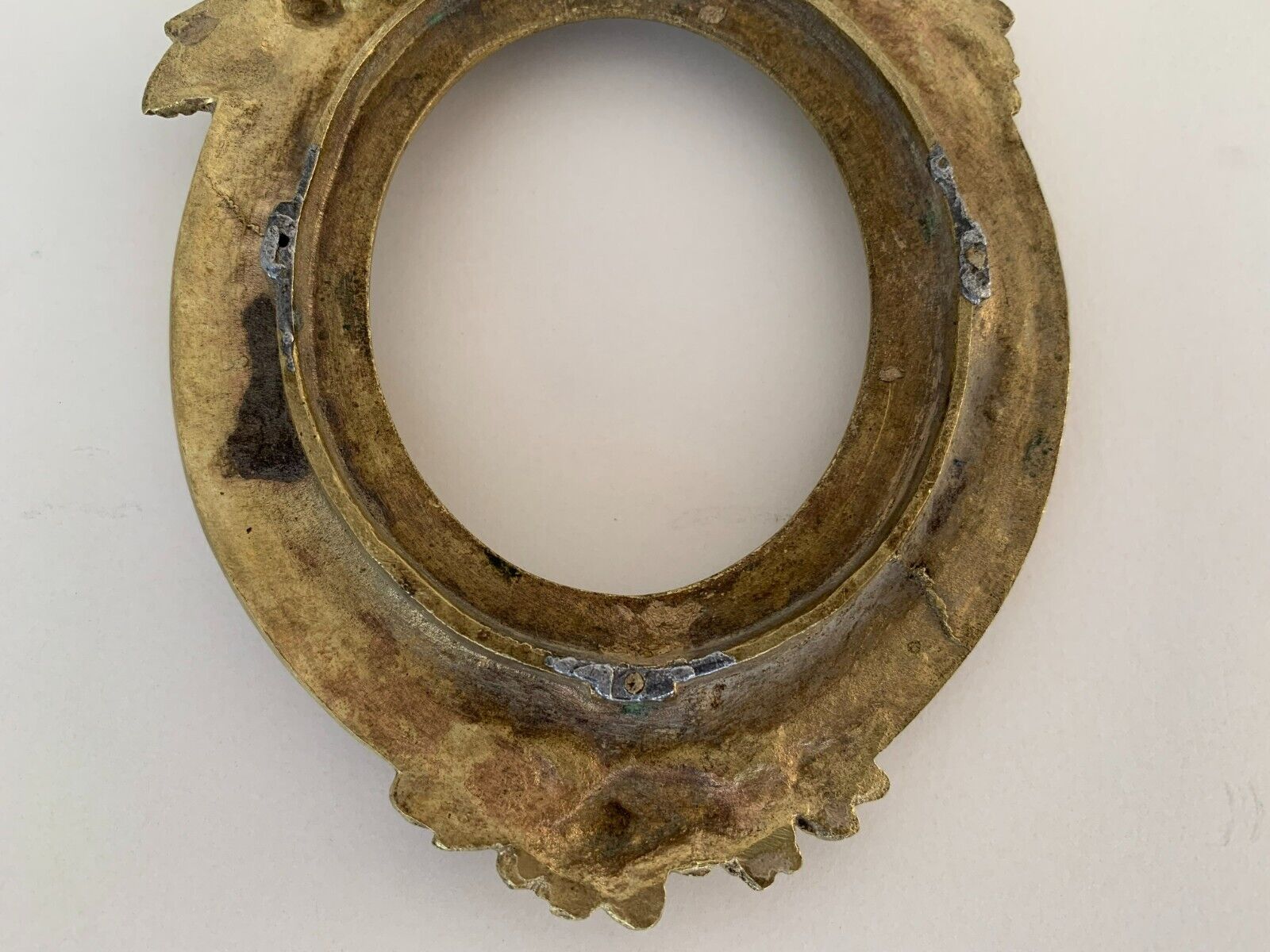 Bronze frame gild napoleon iii xix floral decoration