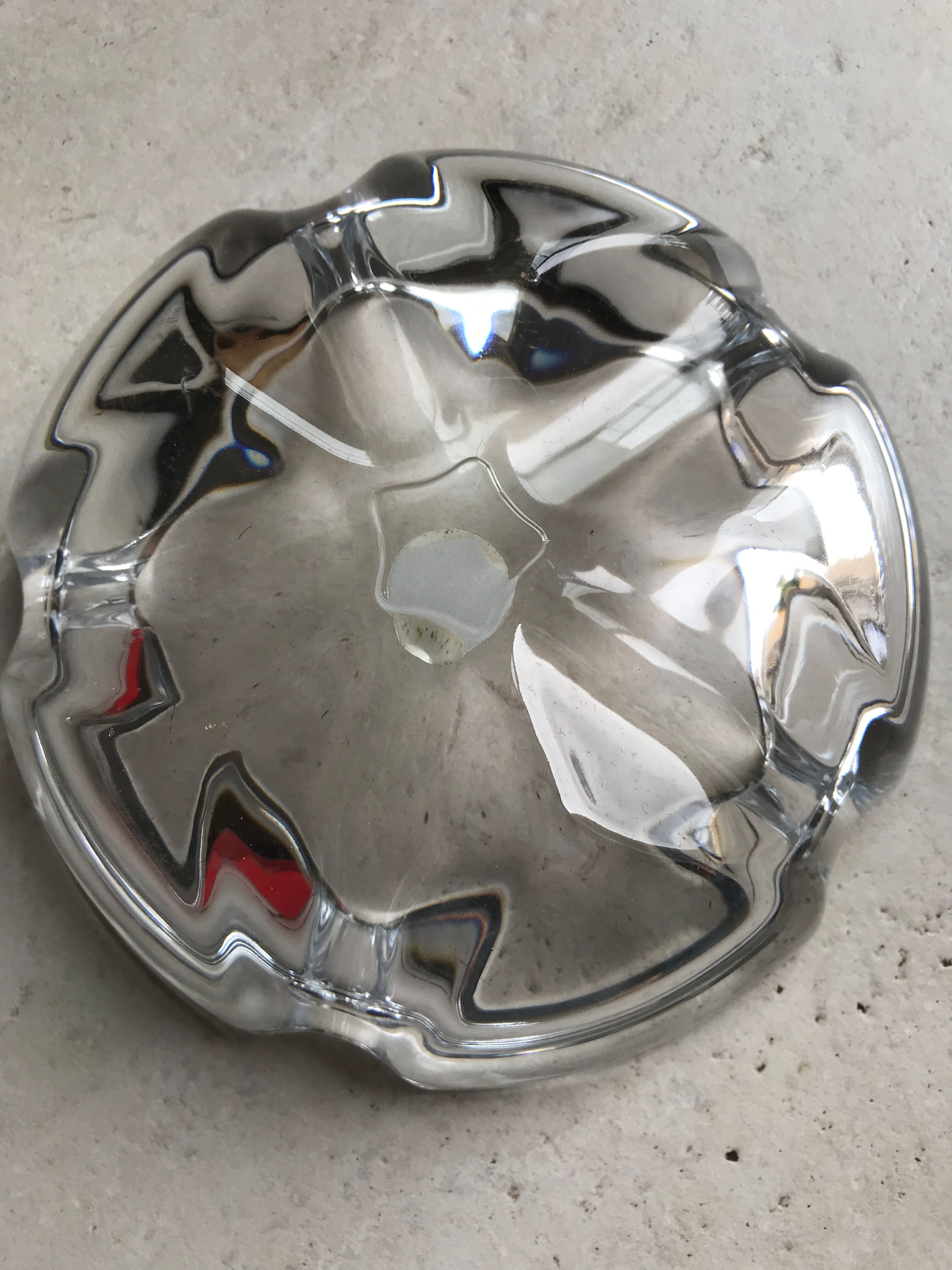 Lude ashtray in vintage arque crystal