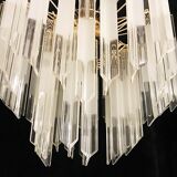 Venini Triedi Crystal Chandelier 1970