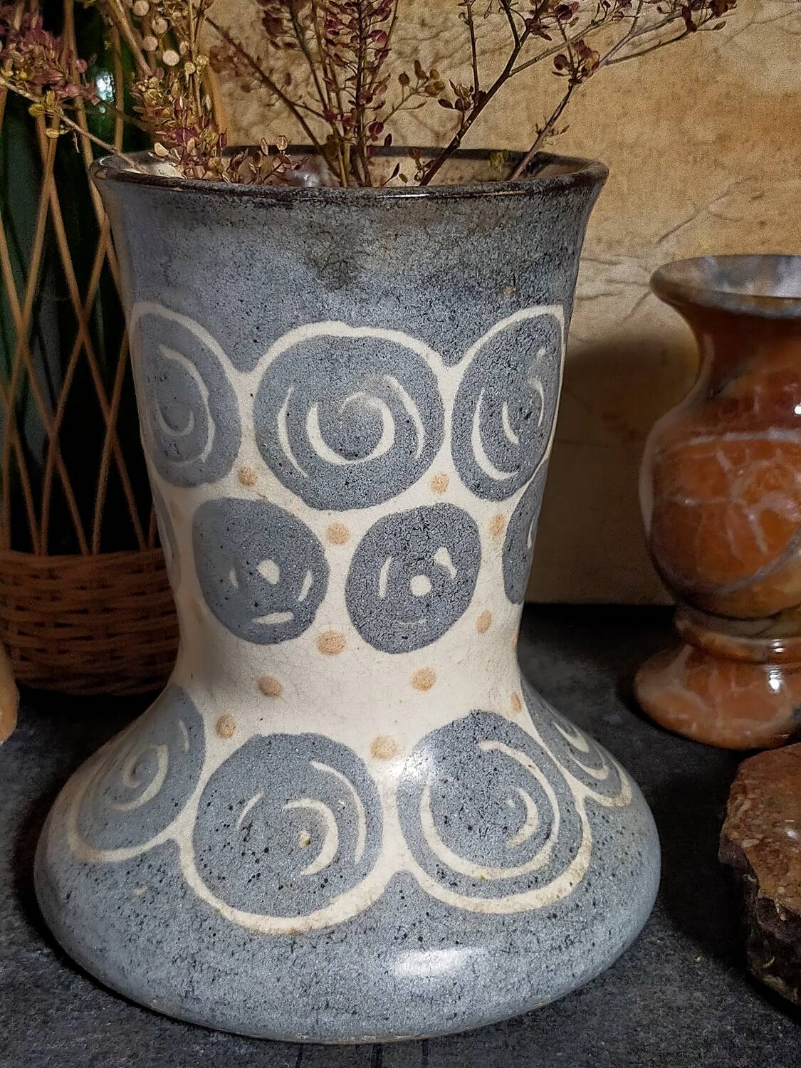 Elchinger fils Art Deco ceramic vase