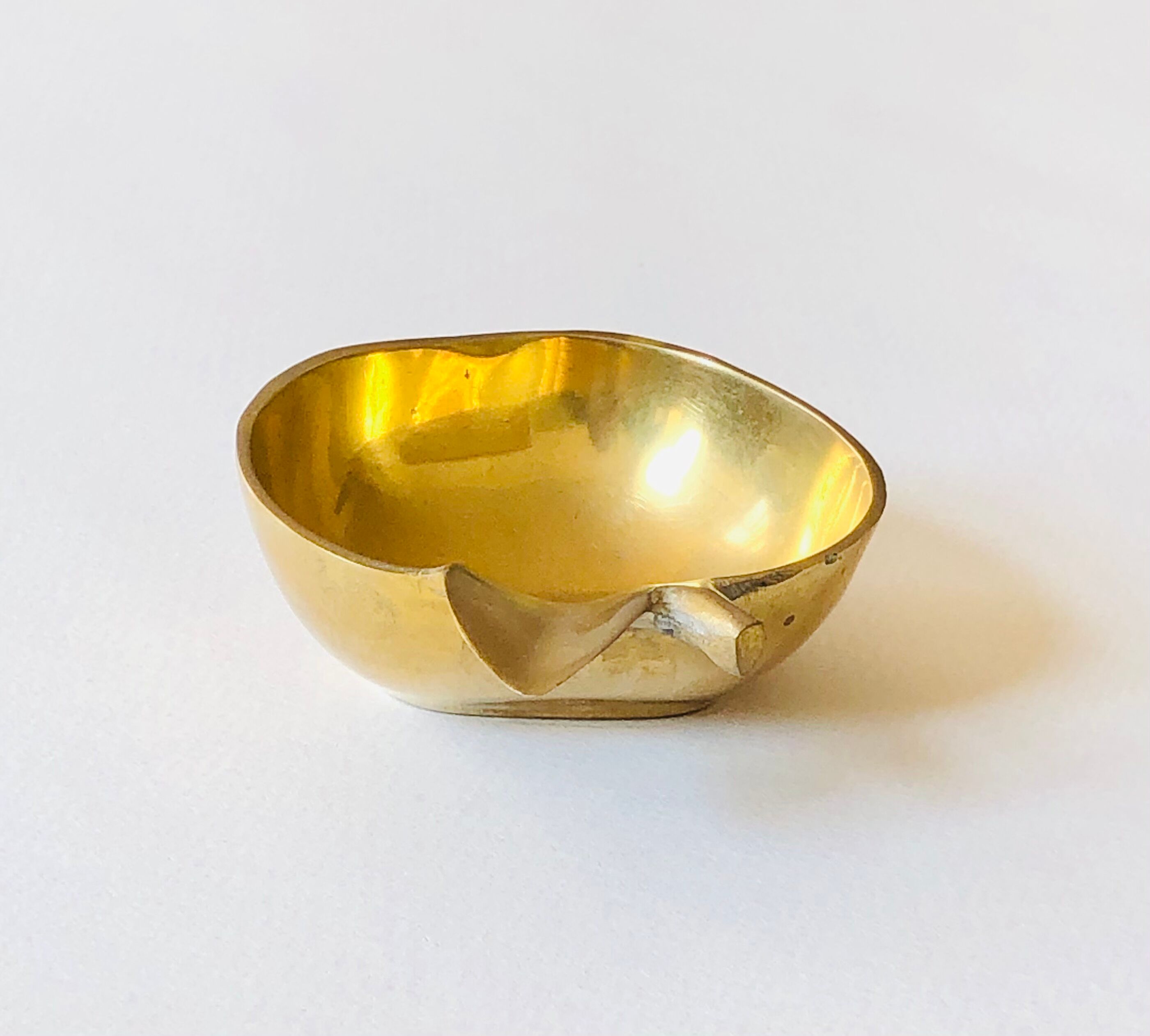 Brass apple trinket bowl