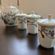Antique Asian porcelain tea or coffee set