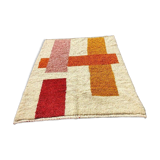 Beni Mrirt rug in pure wool, handwoven using traditional methods, size 100 x 200 cm