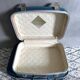 Vintage suitcase set Air France stewardess, cosmetic case, hard shell suitcase, hat box