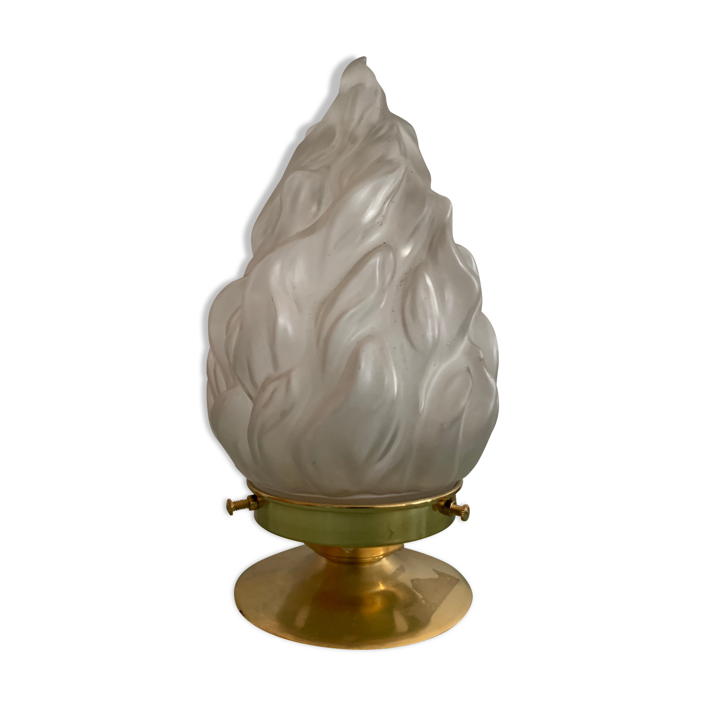 Old laying flame lamp