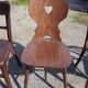 Lot de six chaises de bistrot dépareillées Baumann